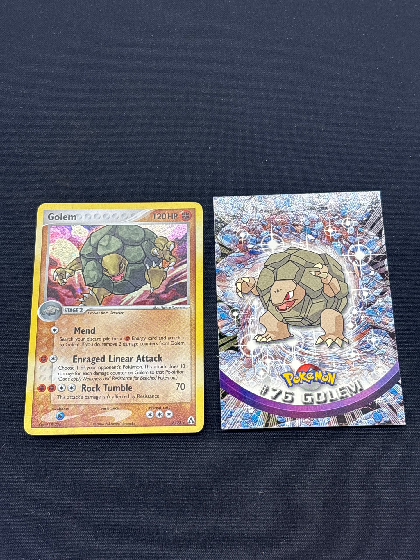 Auction Lot 153: Pokemon Cards Topps Golem Lot of 2 Holo Rare Topps Common Conditions Vary