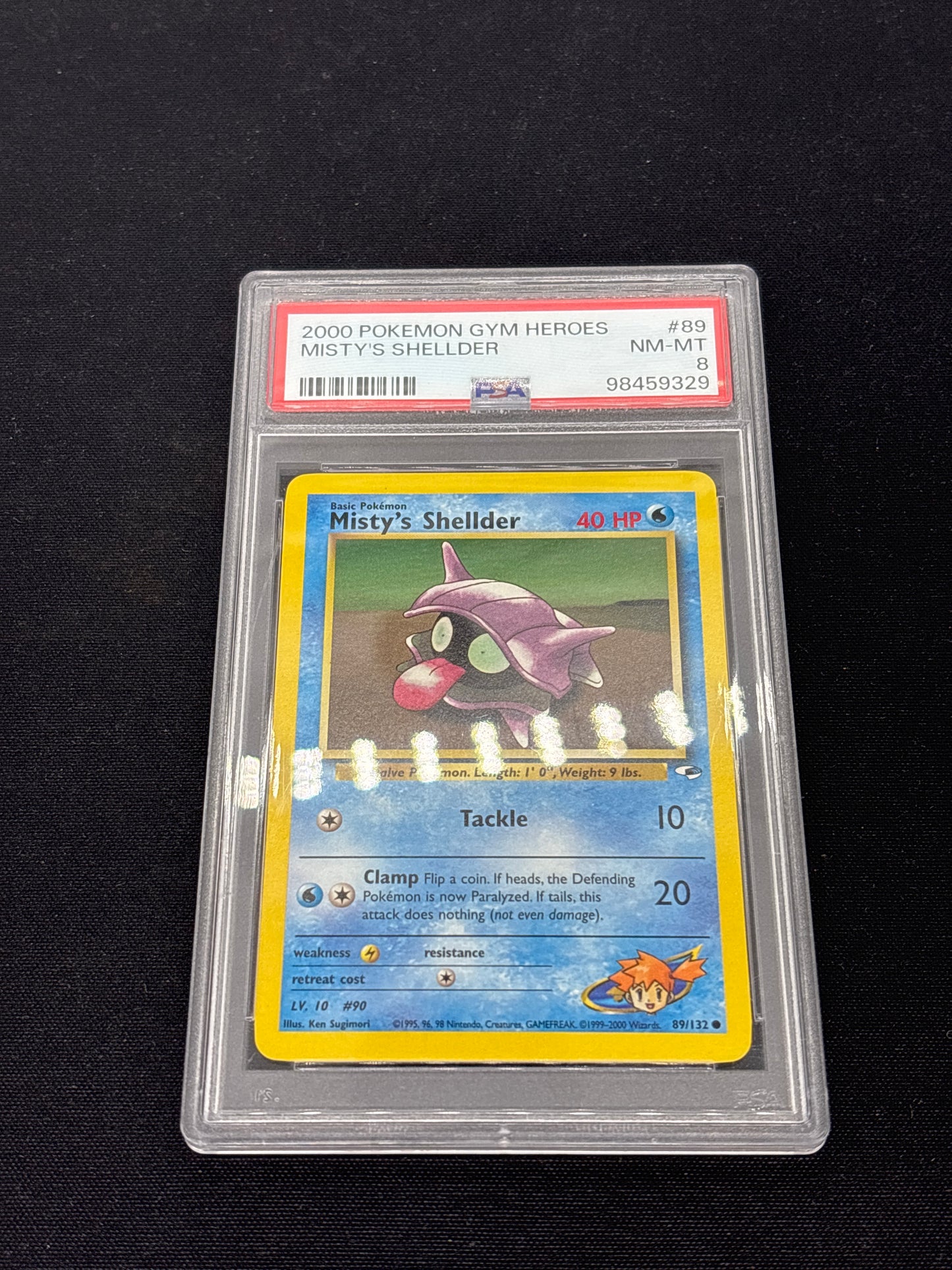 Auction Lot 66: PSA 8 Misty’s Shellder Gym Heroes