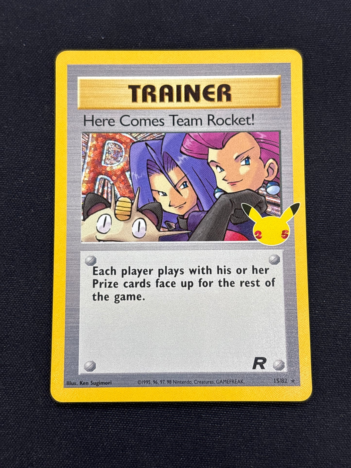 Auction Lot 254: Here Comes Team Rocket Celebrations Holo Card Conditions Vary