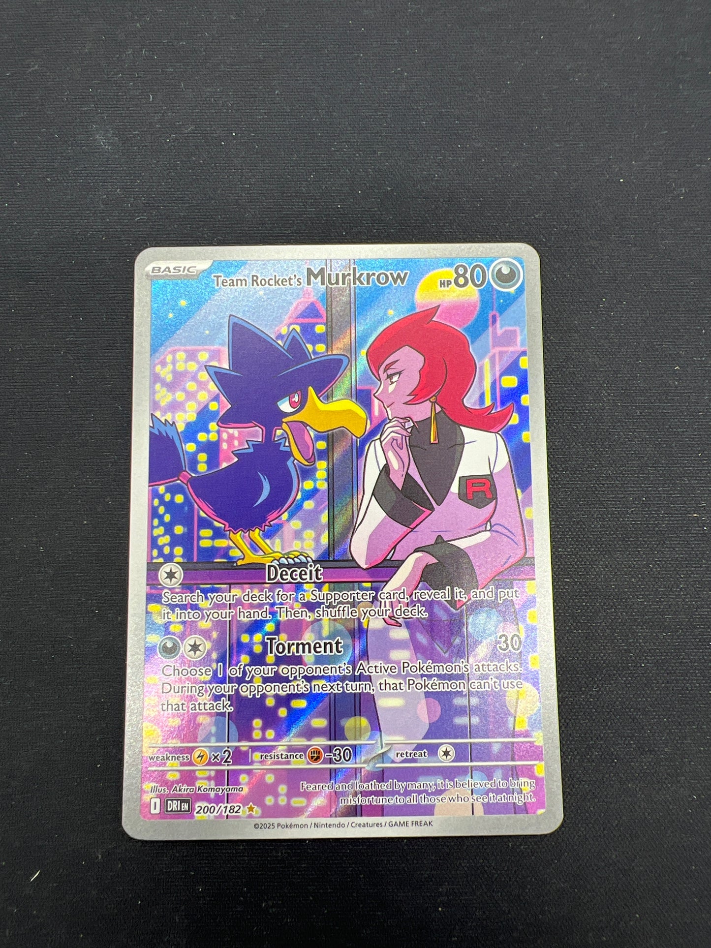 Auction Lot 211: Pokemon Cards Team Rocket's Murkrow IR Destined Rivals Conditions Vary