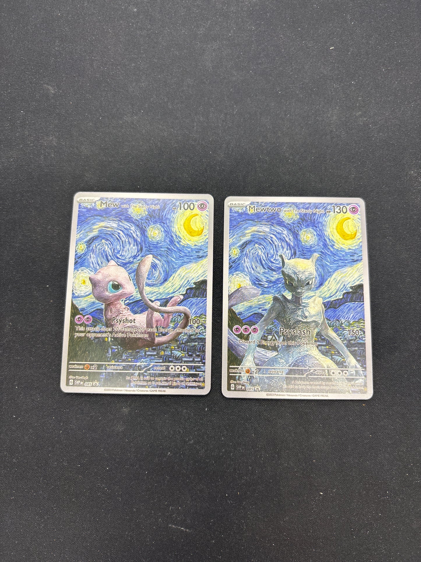 Auction Lot 70: Pokemon Cards CUSTOM Mew and Mewtwo Full Art