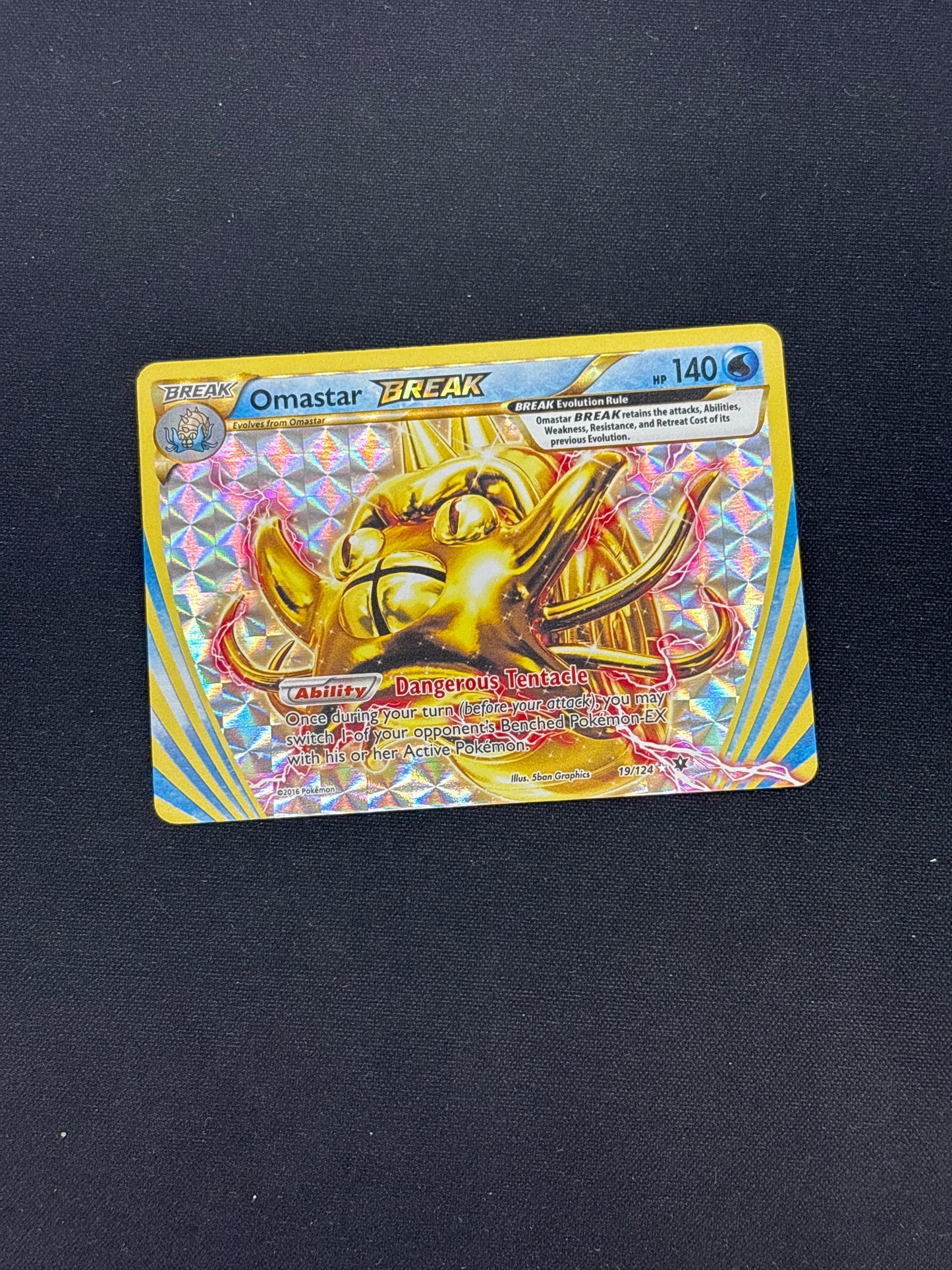 Auction Lot 342: Omastar Break Pokemon Card Conditions Vary