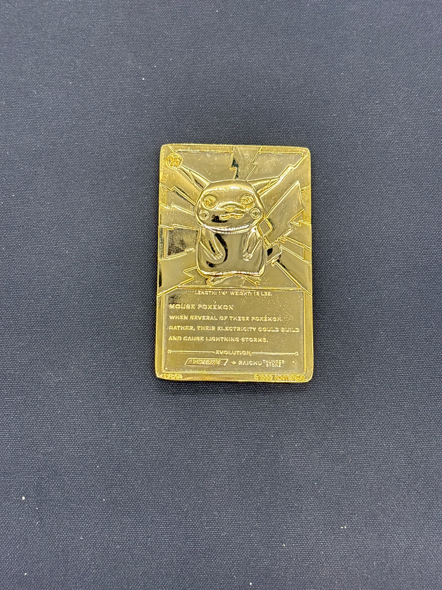 Auction Lot 101: Pikachu Burger King Pokemon Gold Plate
