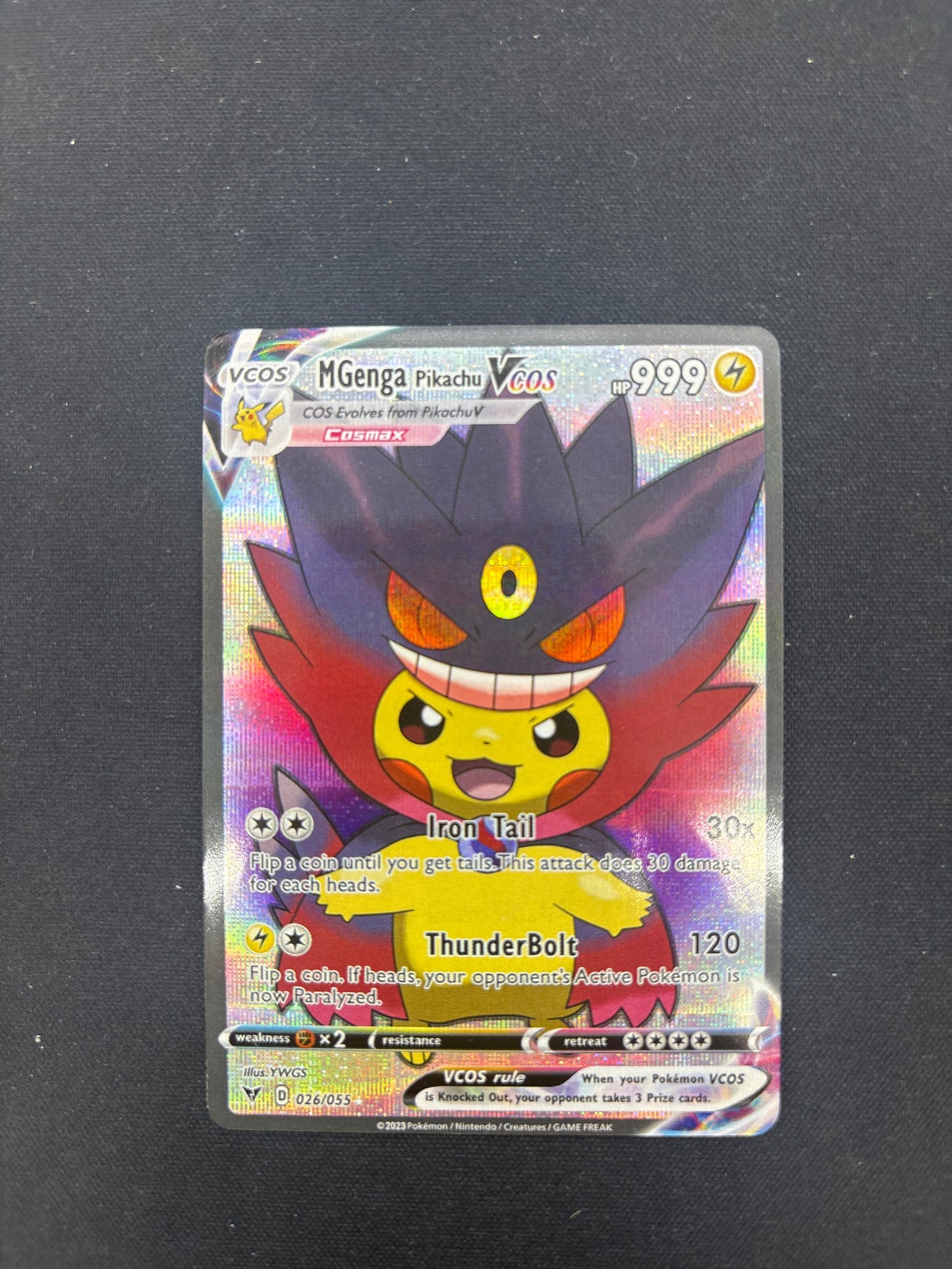 Auction Lot 121: Pokemon Card (CUSTOM) Mega Gengar VMAX Conditions Vary