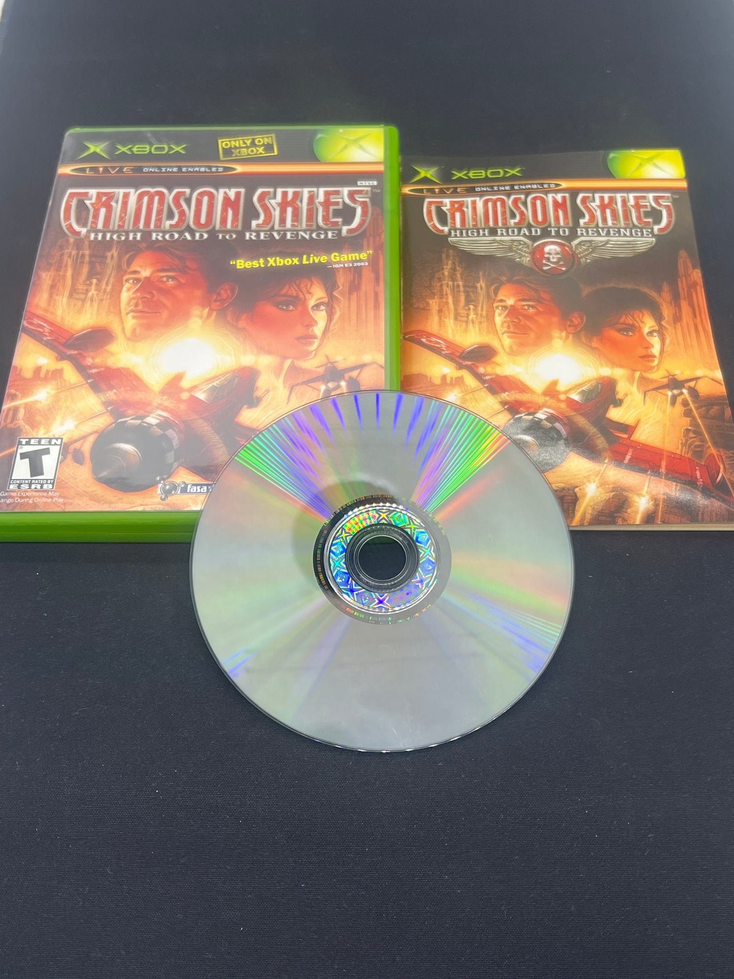 Auction Lot 96: XBOX Video Game Crimson Skies High Road of Revenge CIB