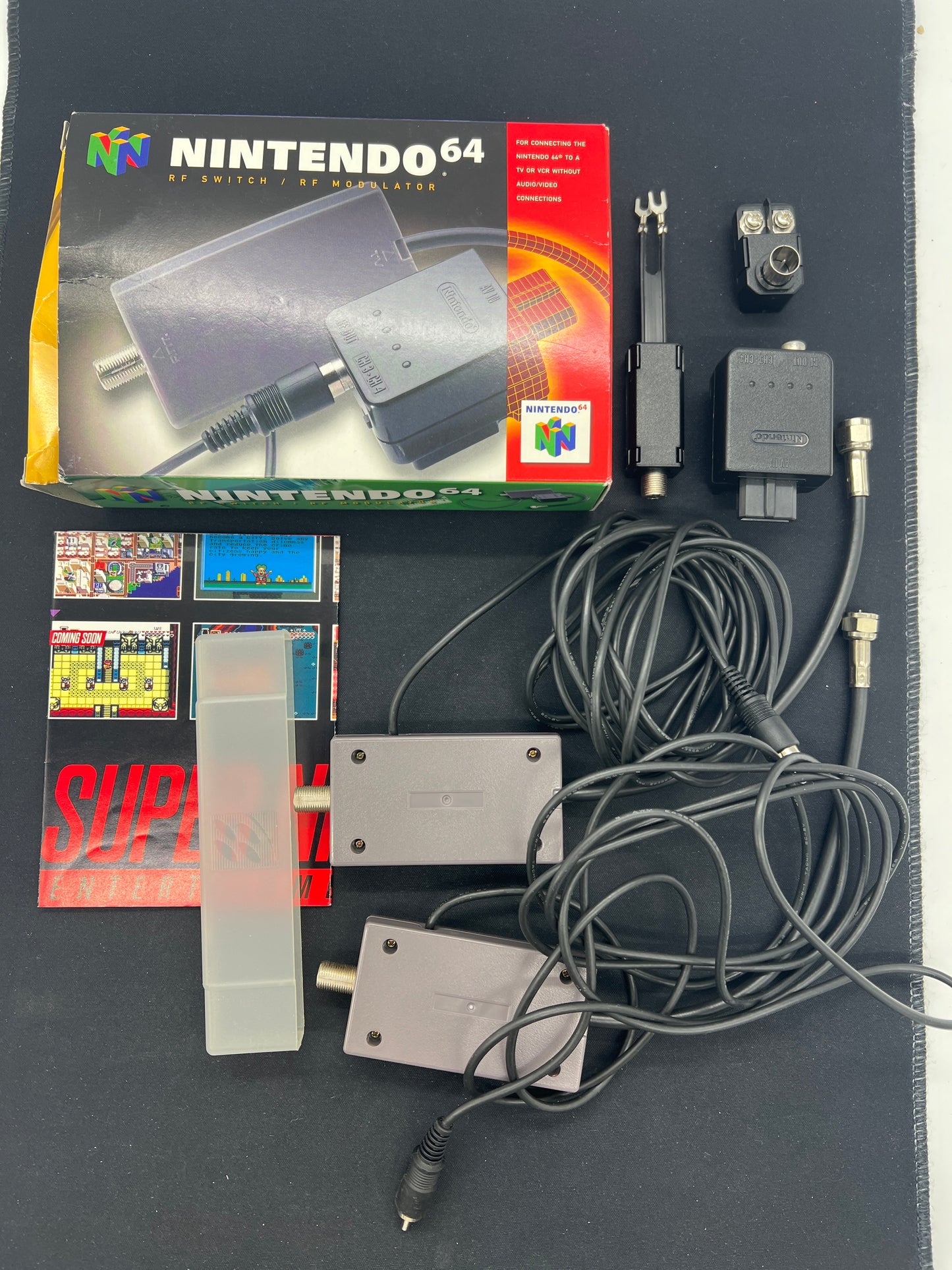 Auction Lot 383: Nintendo N64 RF Switch Complete + Extras