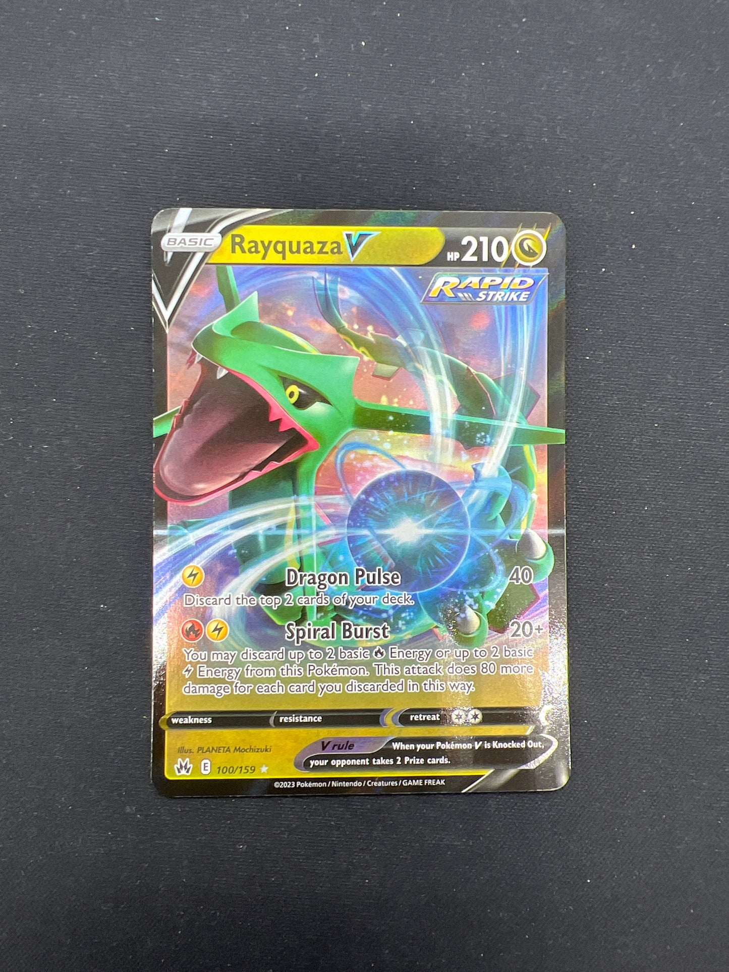Auction Lot 75: Pokemon Card Rayquaza V Crown Zenith Conditions Vary