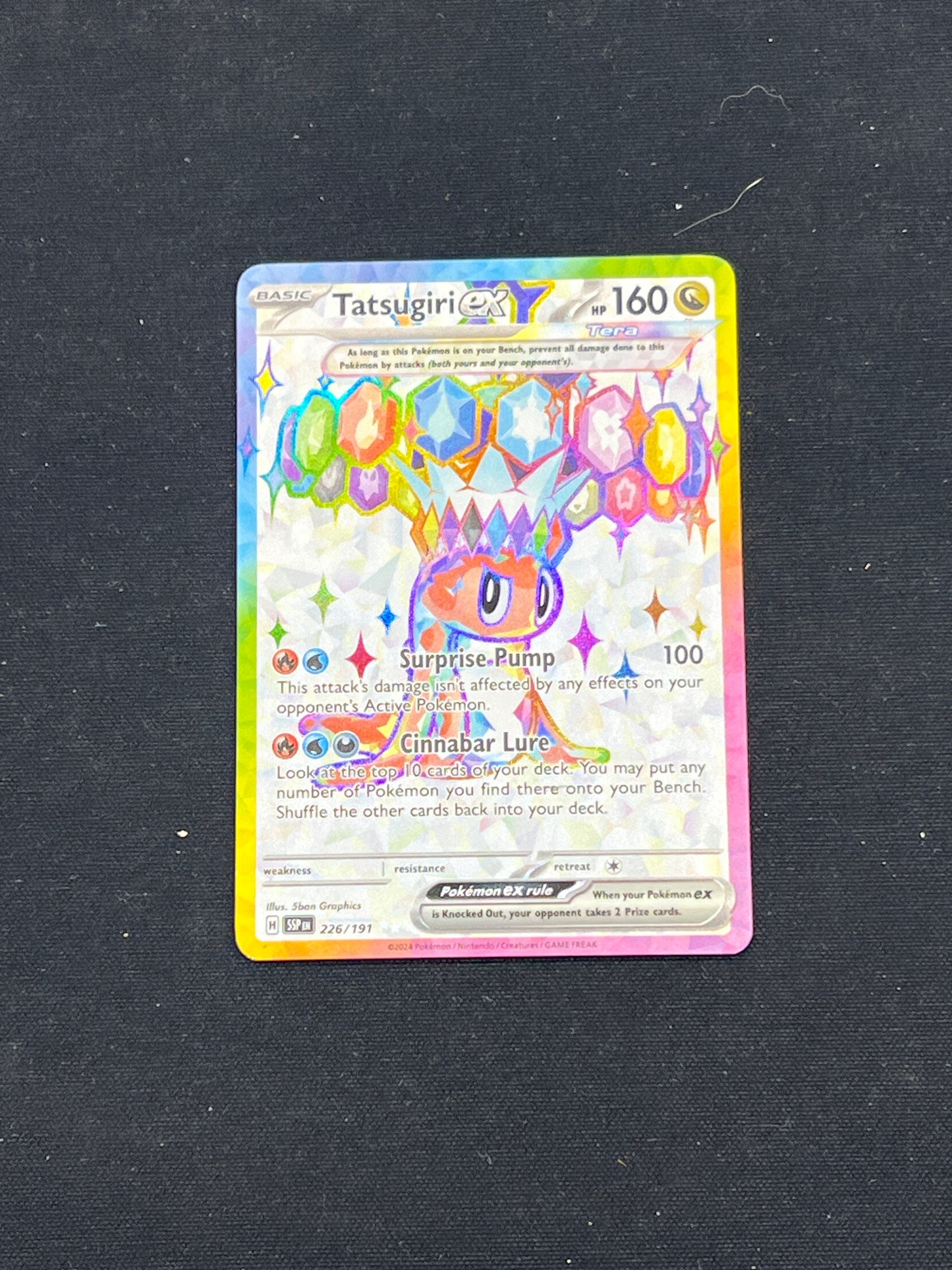 Auction Lot 257: Pokemon Cards Tatsugiri Full Art Card Condition Vary