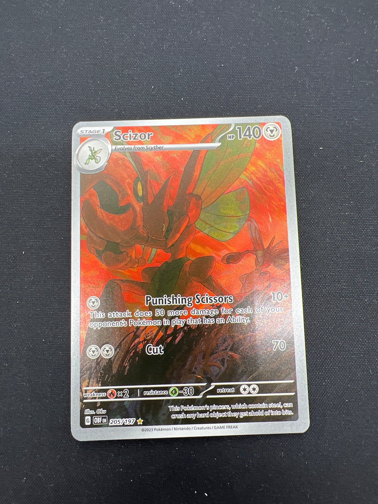 Auction Lot 232: Pokemon Cards Scizor Illustration Rare Condition Vary