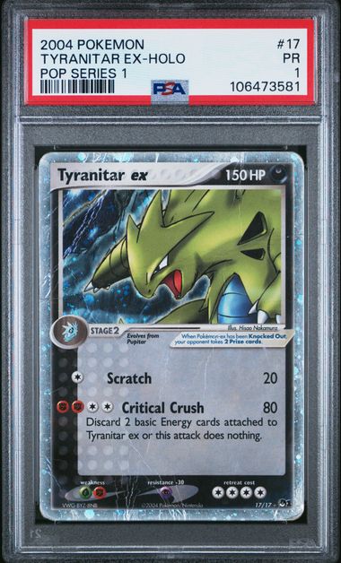 Tyranitar EX Holo PSA 1