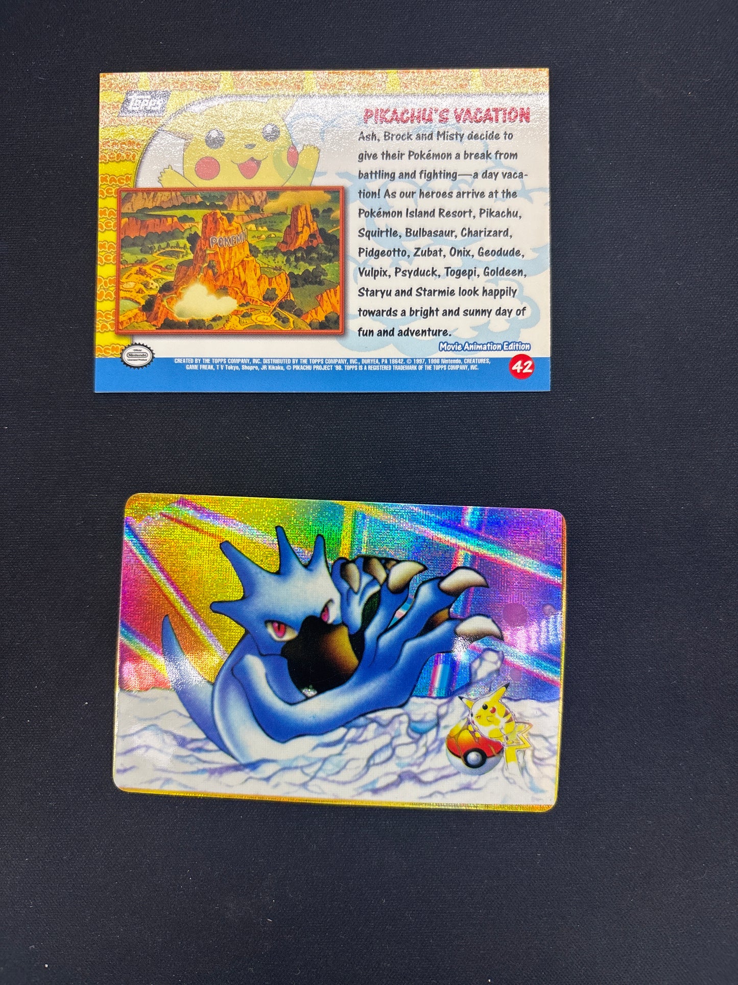 Auction Lot 54: Pokemon Topps Chrome and Sticker Conditions Vary