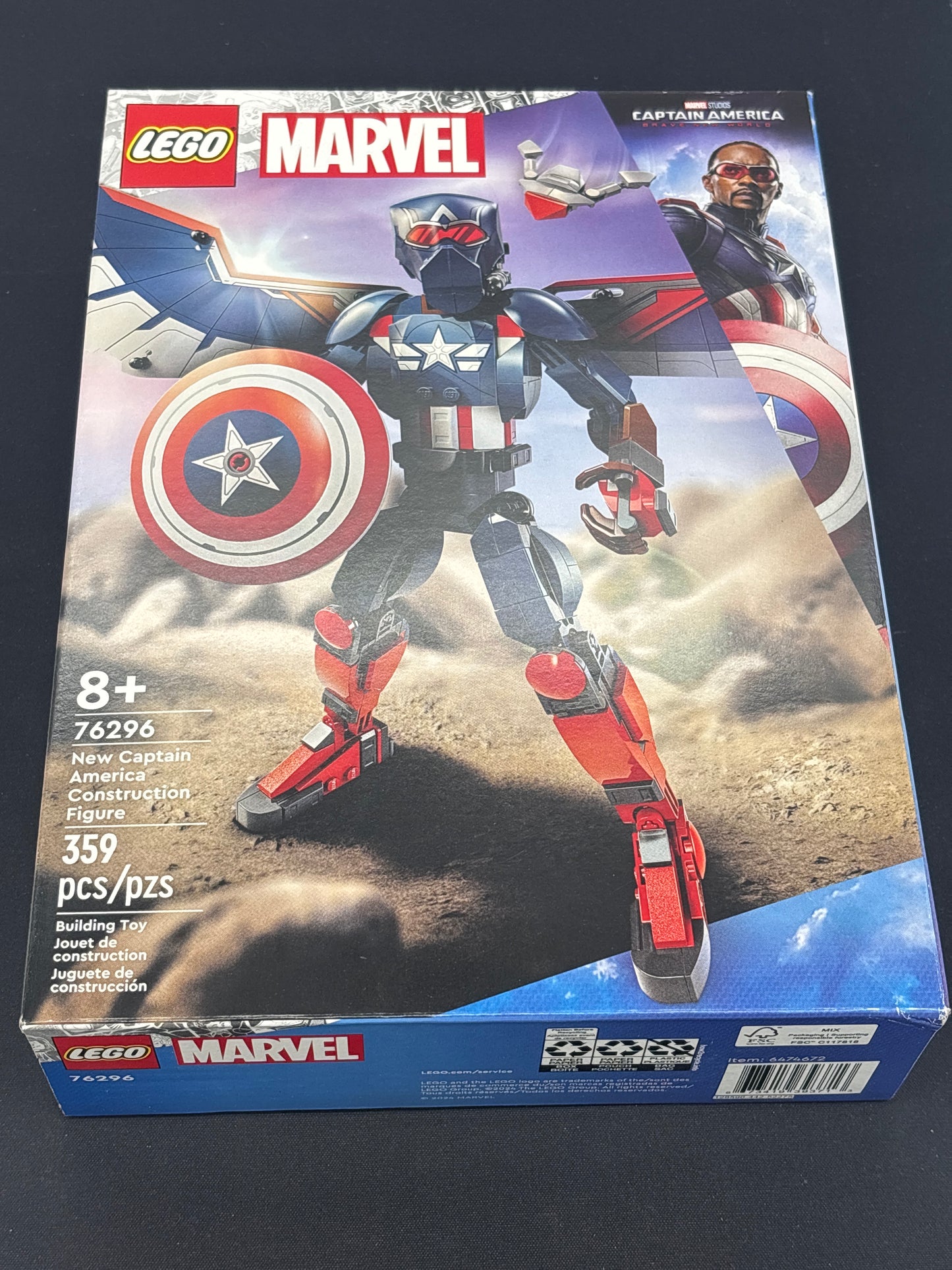 Auction Lot 176: LEGO Marvel New Captain America Construction Figure