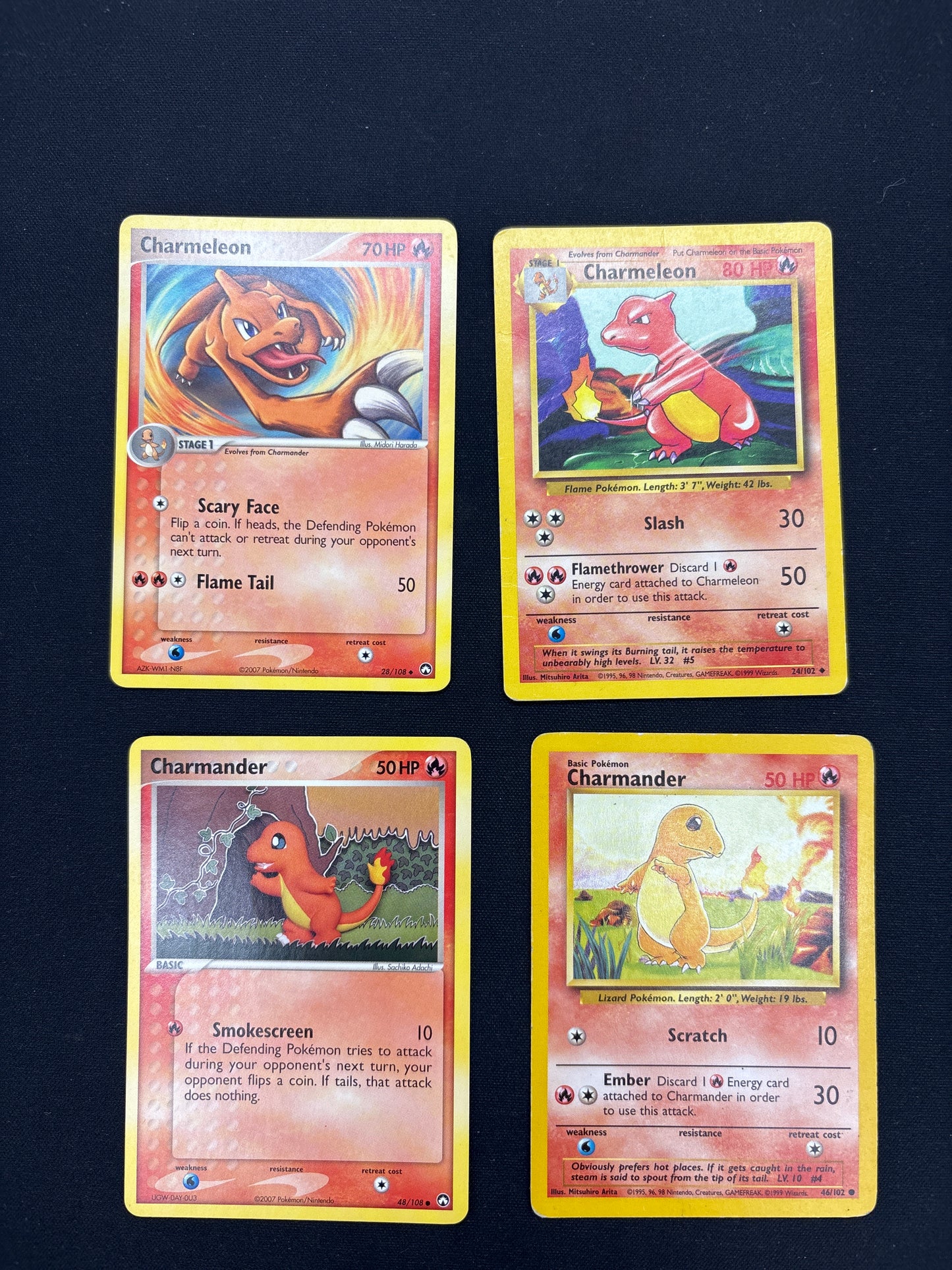 Auction Lot 27: Charmander Evolution Line Card Lot 2 Conditions Vary