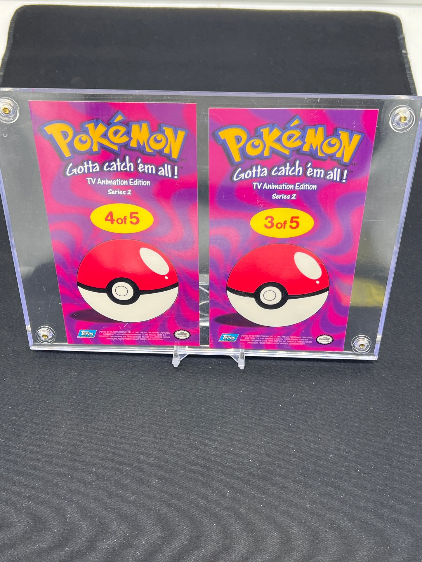 Auction Lot 1: Pokemon Cards Topps Tin Toppers Lot of 5 Full Set Metal Foil Conditions Vary
