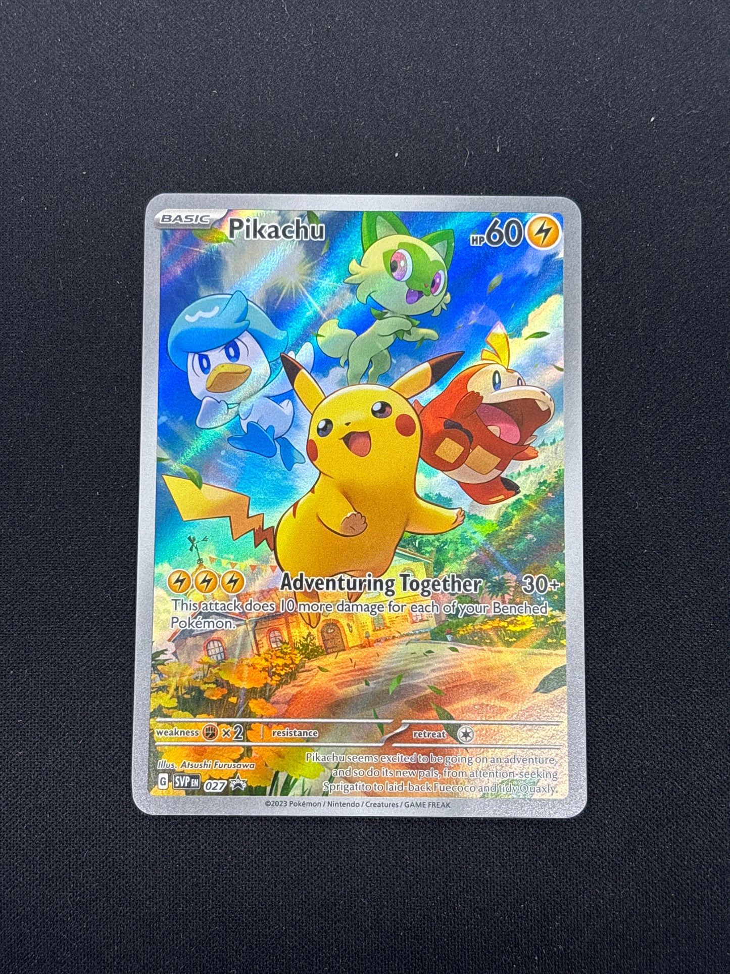 Auction Lot 156: Pikachu SVP027 Paldea Rvolve ETB Promo Card Conditions Vary