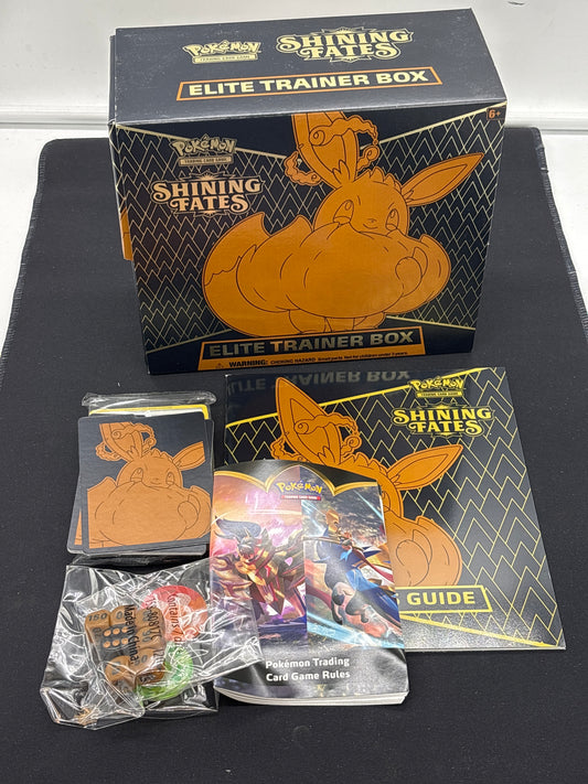 Auction Lot 292: Pokemon Shining Fates Elite Trainer Box & Accessories