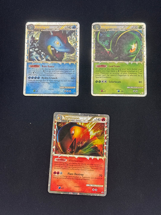 Auction Lot 30: Pokemon HeartGold and SoulSilver Promos and Base Set Card Lot Conditions Vary
