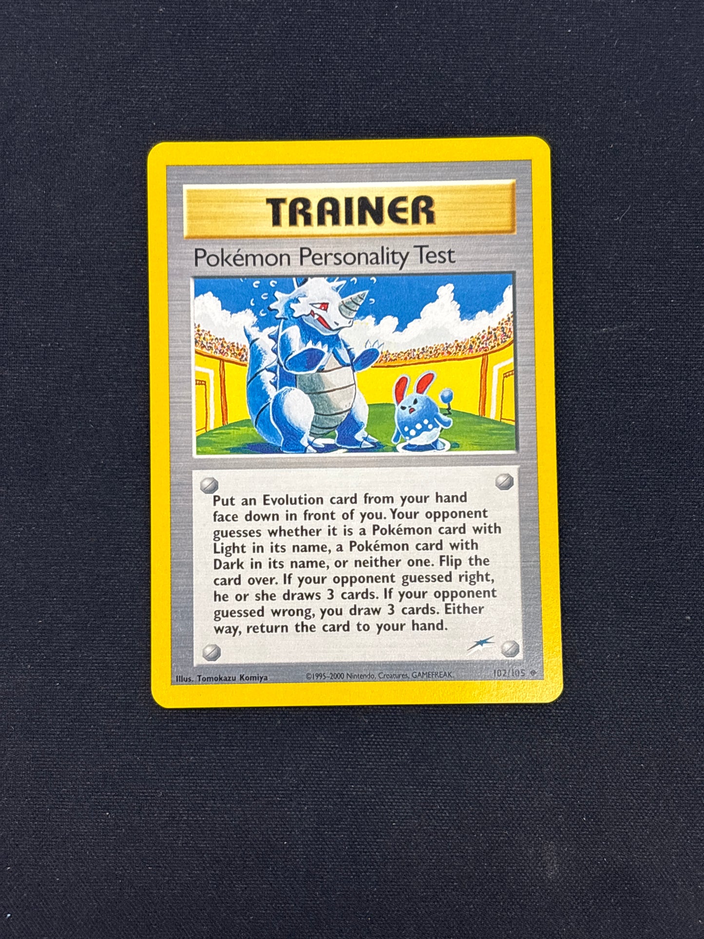 Auction Lot 20: Pokemon Personality Test Pokemon Neo Destiny Card Conditions Vary