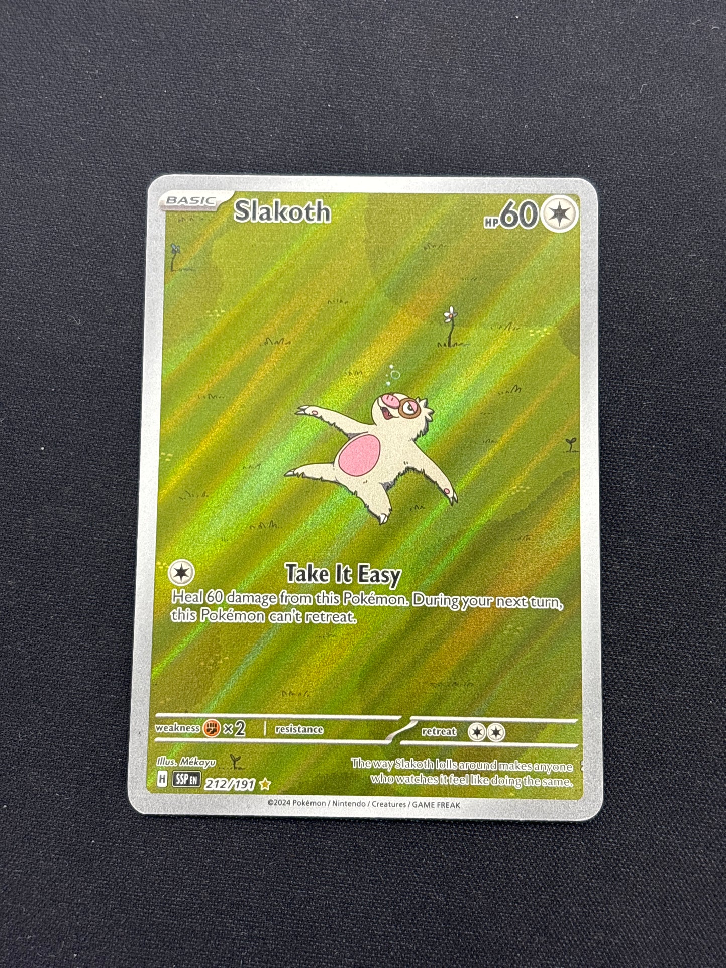 Auction Lot 210: Slakoth Illustration Rare Card Conditions Vary