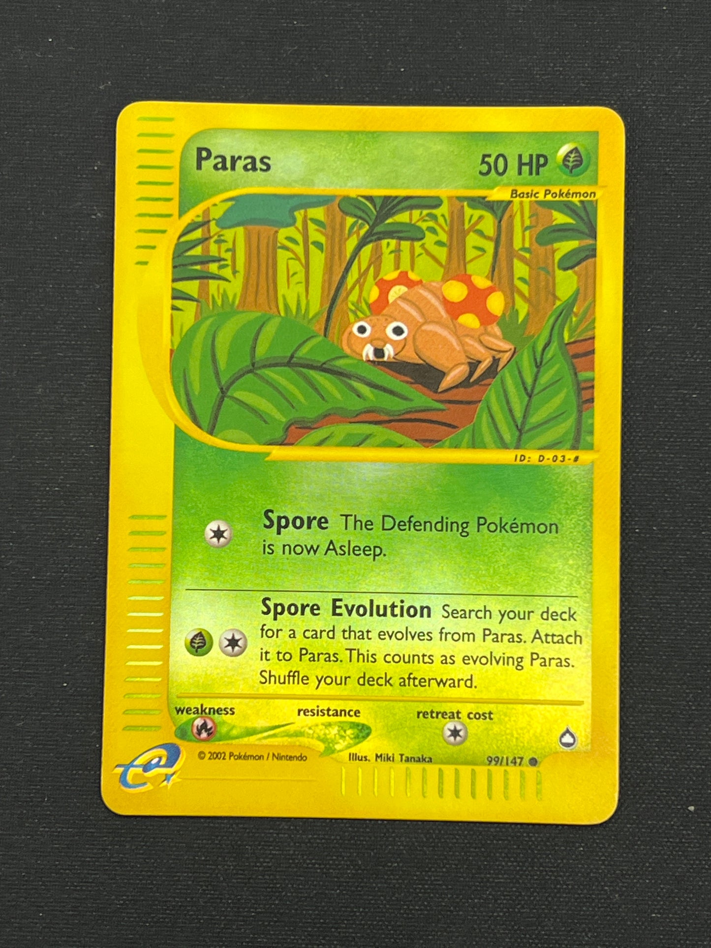 Auction Lot 422: Pokemon Cards Paras Reverse Holo E-Reader Aquapolis Conditions Vary