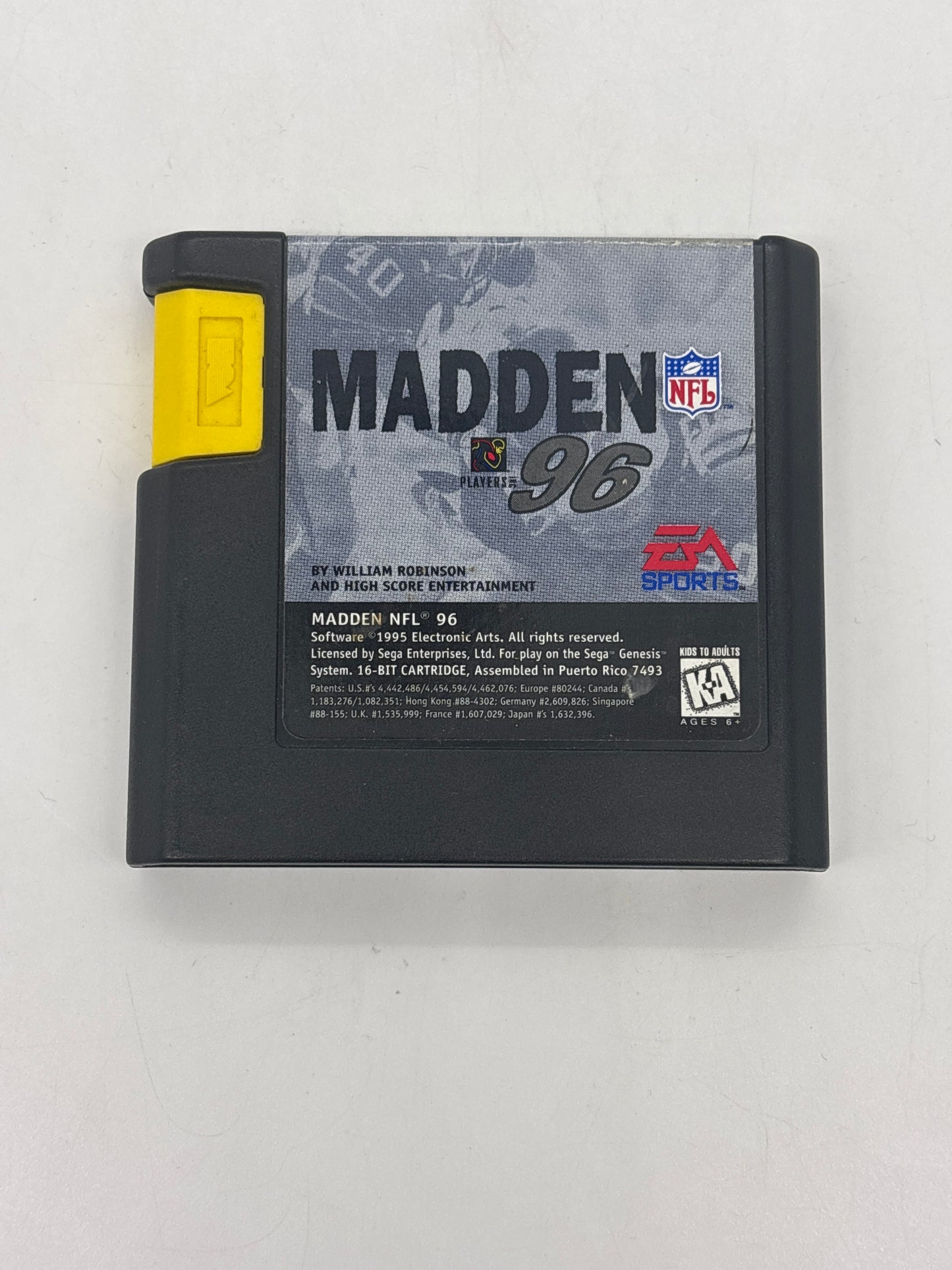 Auction Lot 325: Madden 96 Video Game Sega Genesis Loose