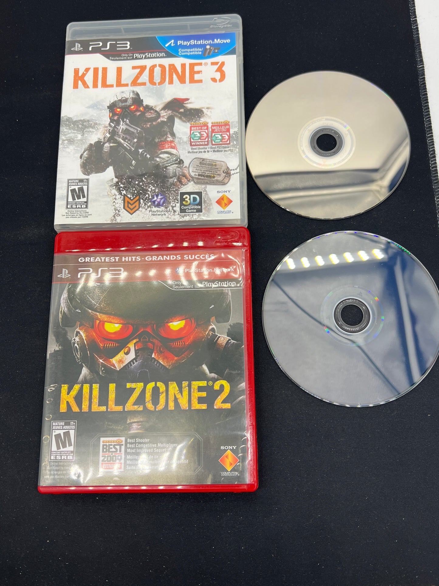 Auction Lot 225: Playstation3 Lot of 2 Killzone 2 & 3 CIB