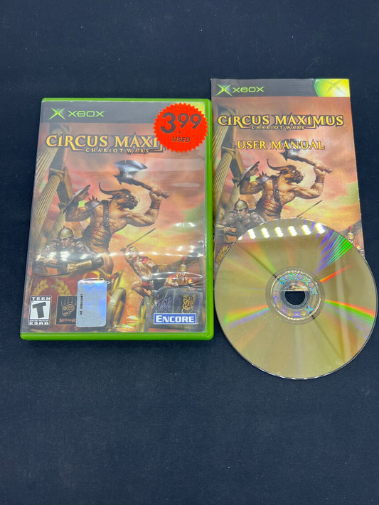 Auction Lot 123: XBOX Video Game Circus Maximus Chariot Wars CIB