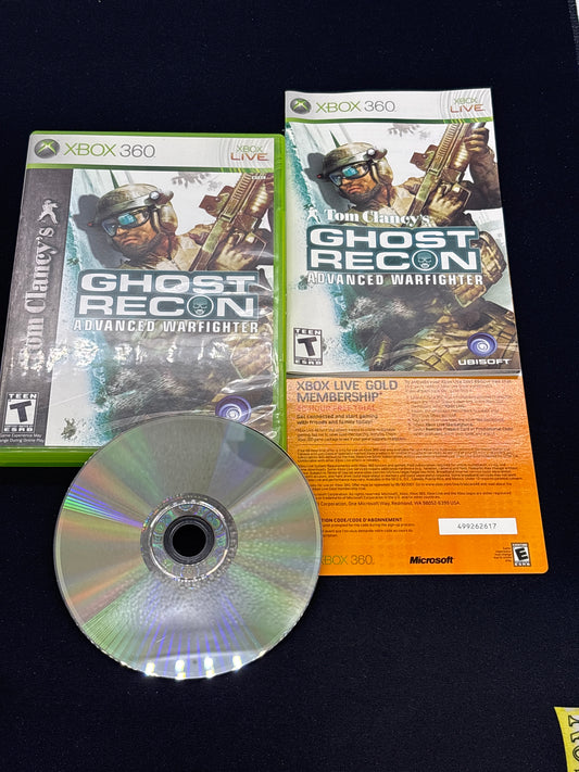 Auction Lot 105: XBOX 360 Ghost Recon Advanced Warfighter with Case & Disc