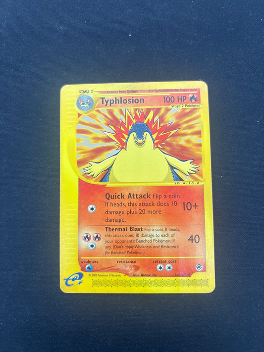 Auction Lot 34: Pokemon Card Typhlosion Expedition Condition Vary