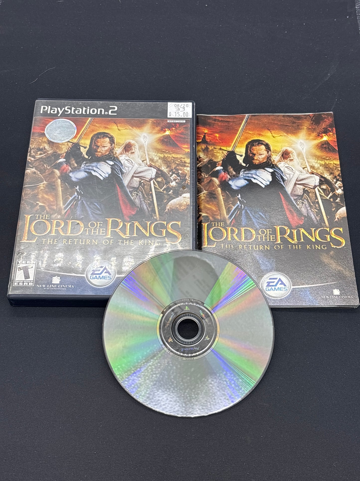 Auction Lot 169: PlayStation 2 The Lord of the Rings The Return of the King with Case & Disc