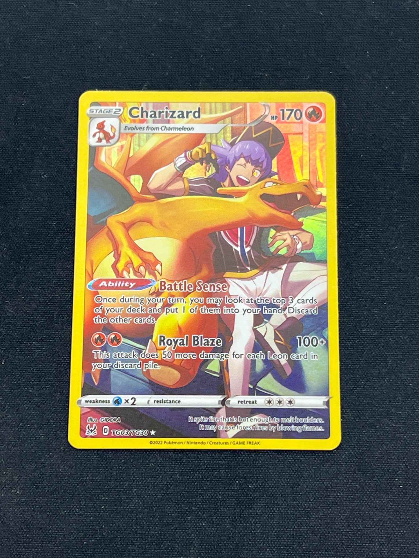 Auction Lot 385: Pokemon Cards Charizard TG Lost Origin Condition Vary