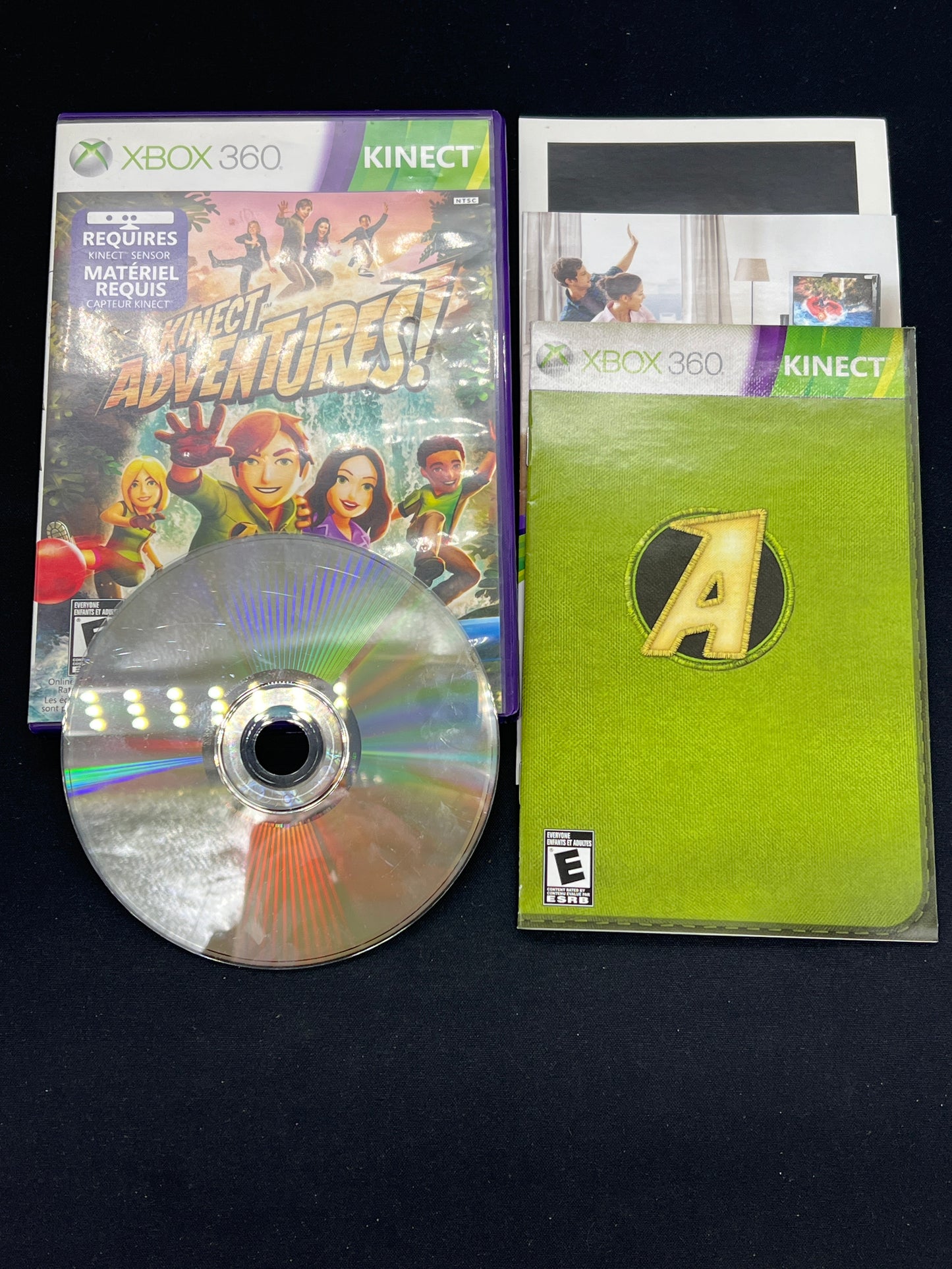 Auction Lot 55: XBOX 360 Video Game Kinect Adventures CIB