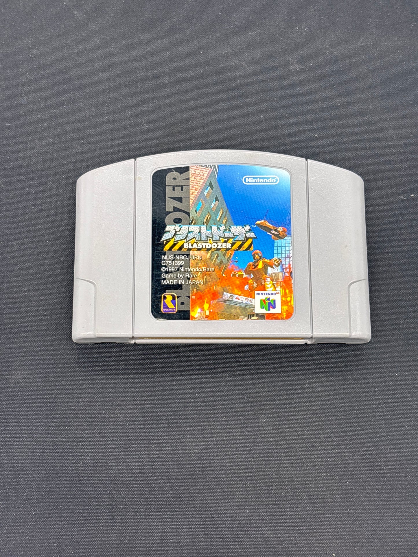 Auction Lot 209: Blastdozer Japanese Video Game Nintendo N64 Loose