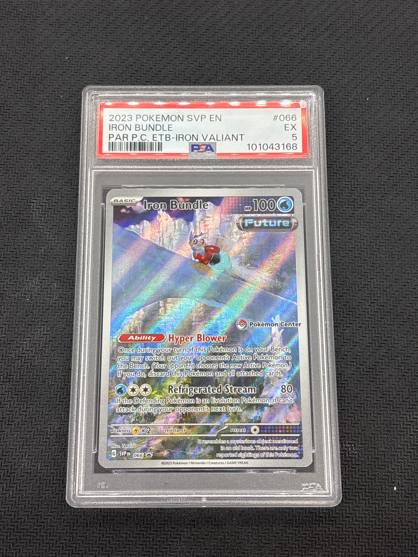 Auction Lot 155: PSA 5 Iron Bundle Pokemon Center Promo SV Paradox Rift