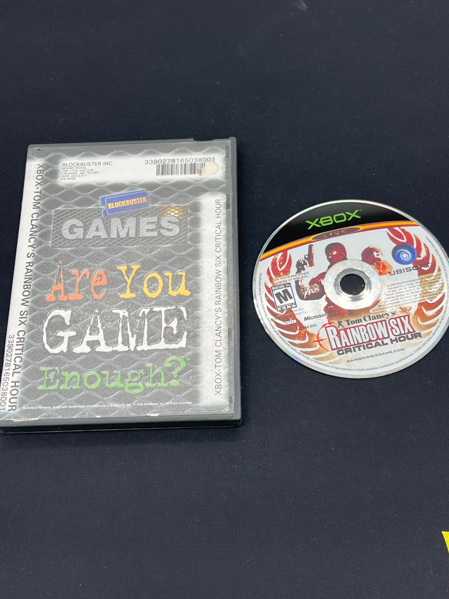 Auction Lot 124: XBOX Rainbow Six Critical Hour Cartridge Only