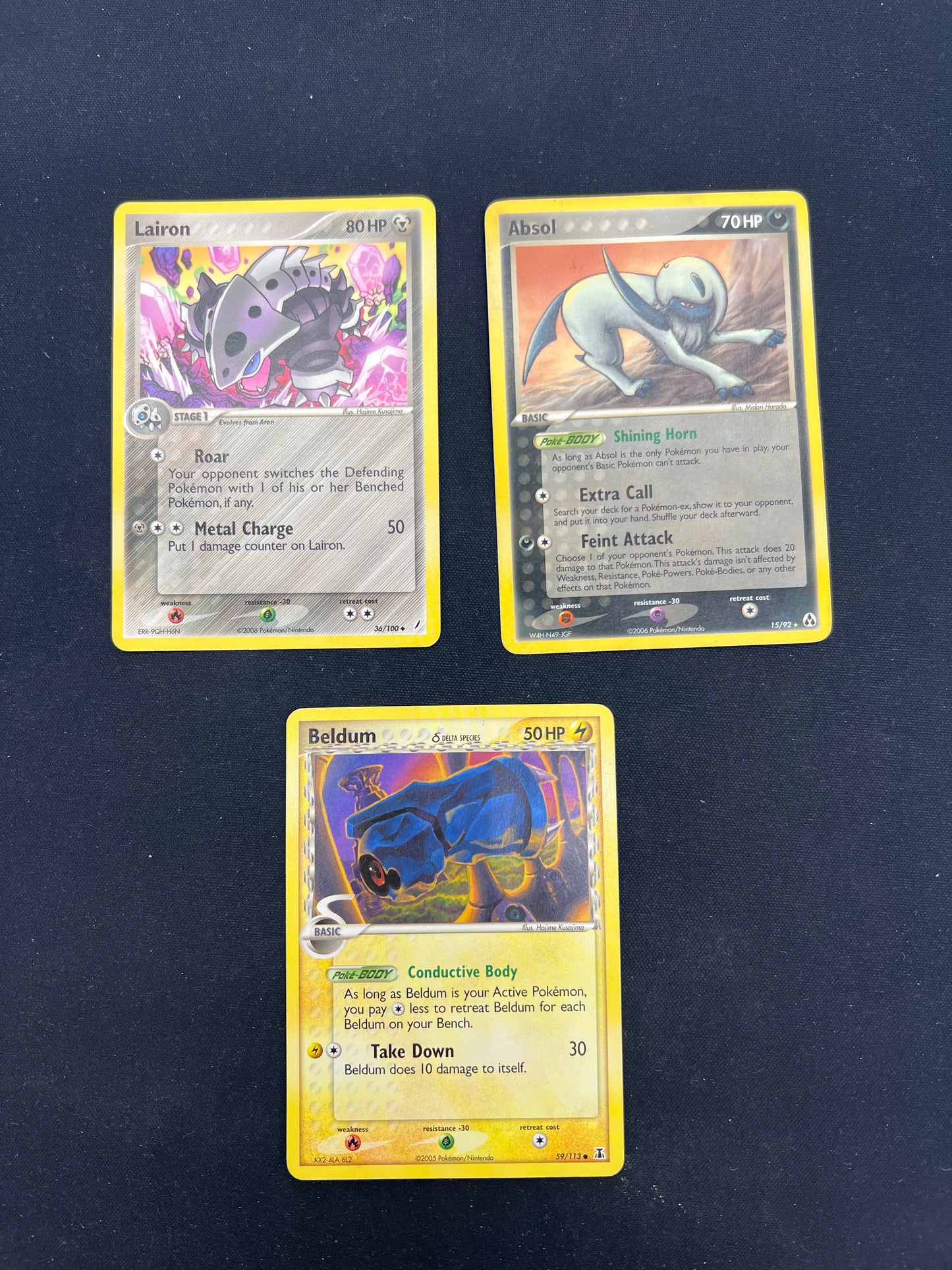 Auction Lot 355: Pokemon Cards EX Era Lot of 3 Commons Uncommons Conditions Vary