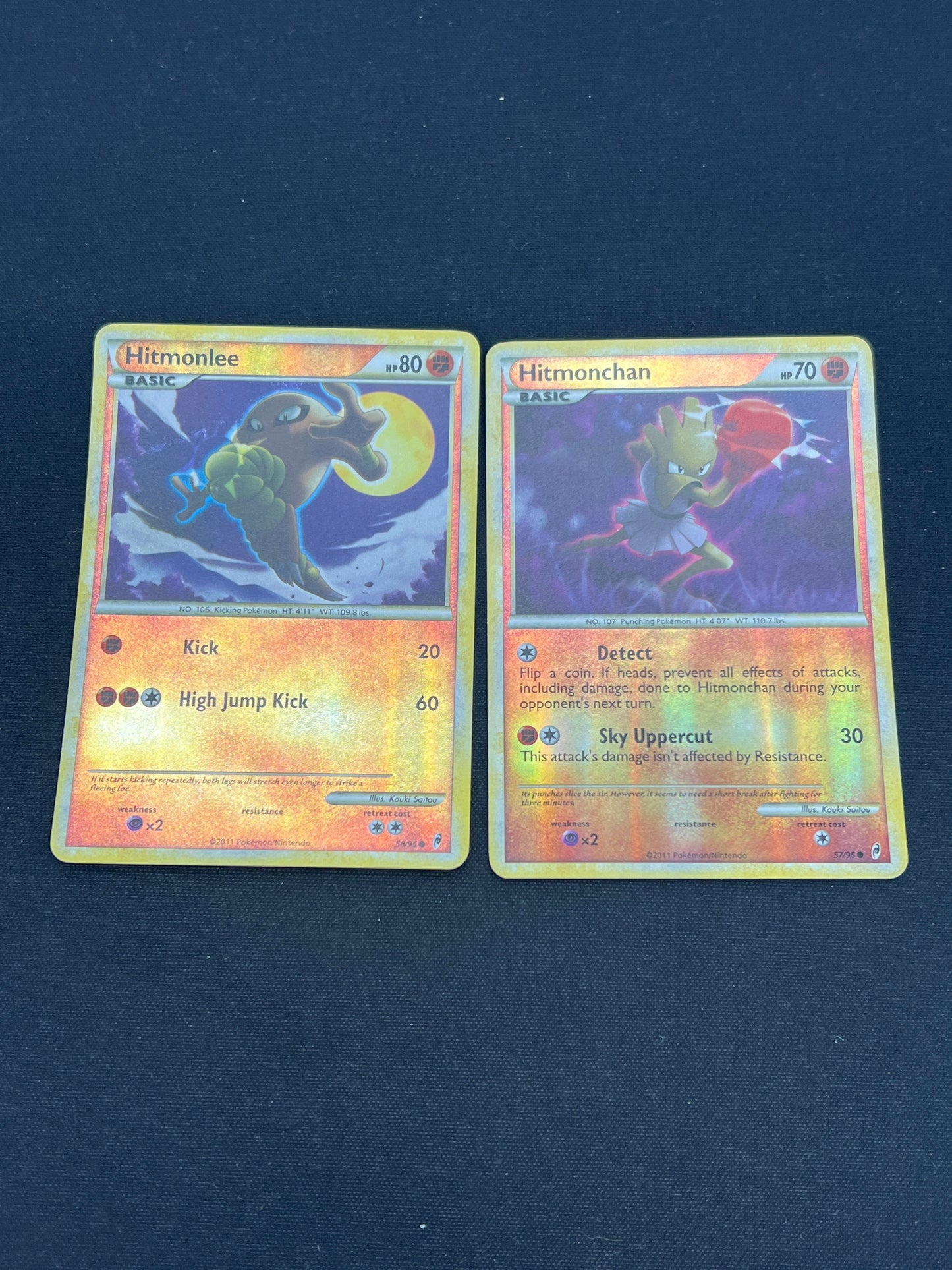 Auction Lot 279: Pokemon Cards Lot of 2 Reverse Holo Hitmonlee & Hitmonchan Call of Legends Condition Vary