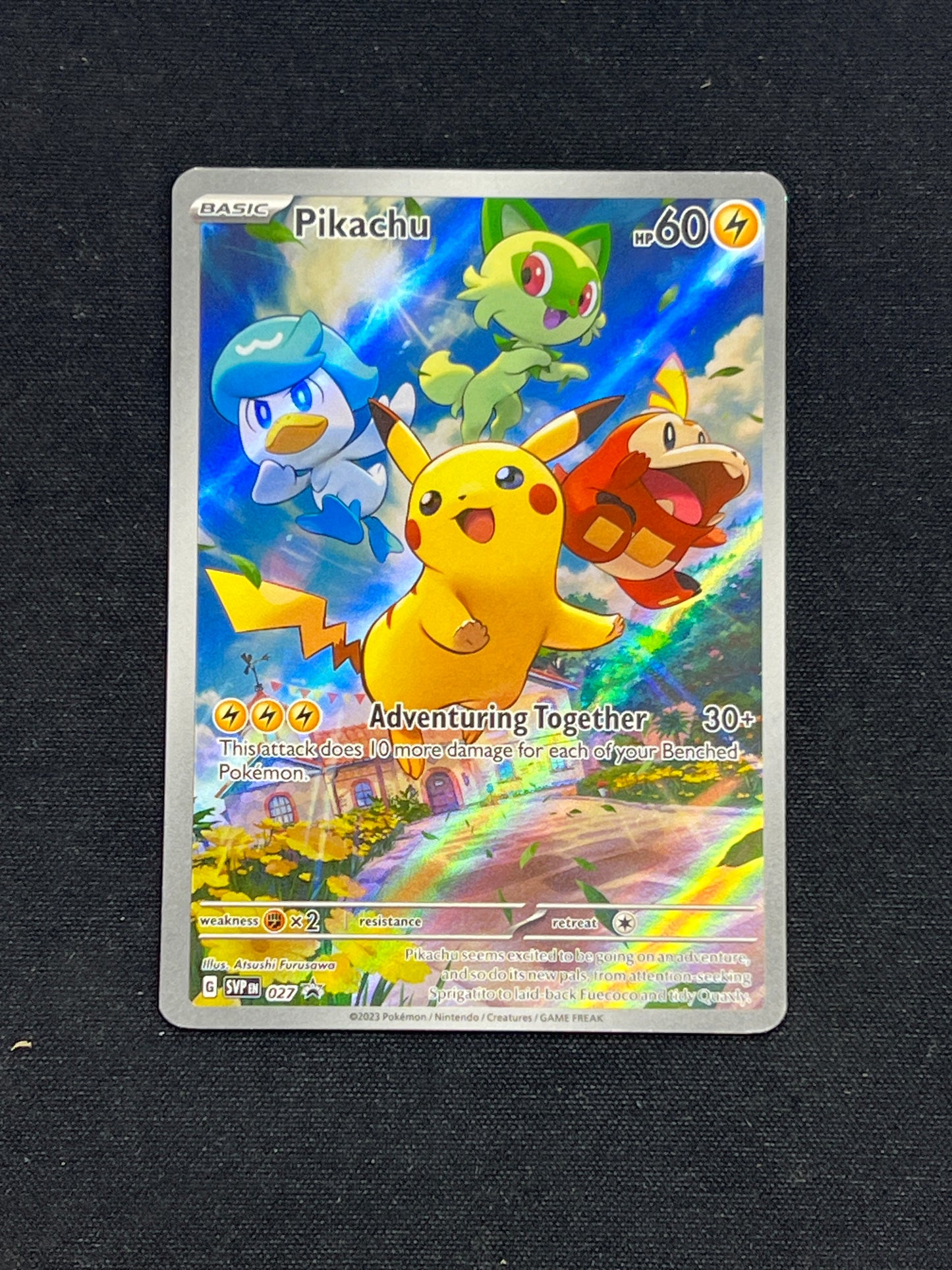 Auction Lot 414: Pokemon Cards Pikachu ETB Promo Paldea Evolved Condition Vary