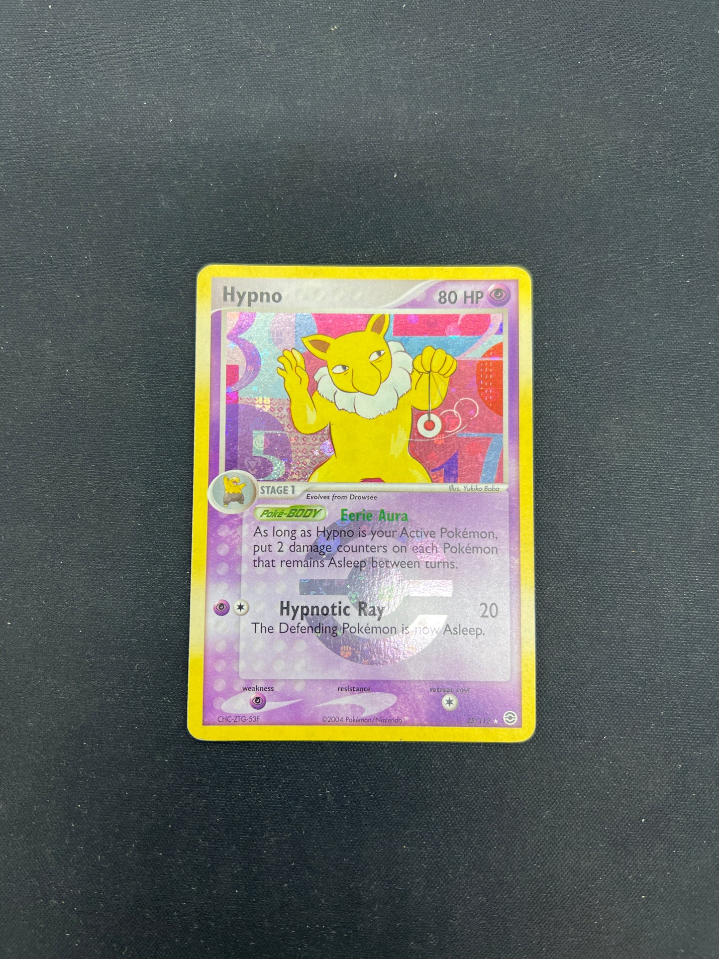 Auction Lot 73: Pokemon Cards Hypno Reverse Holo Fire Red & Leaf Green Conditions Vary