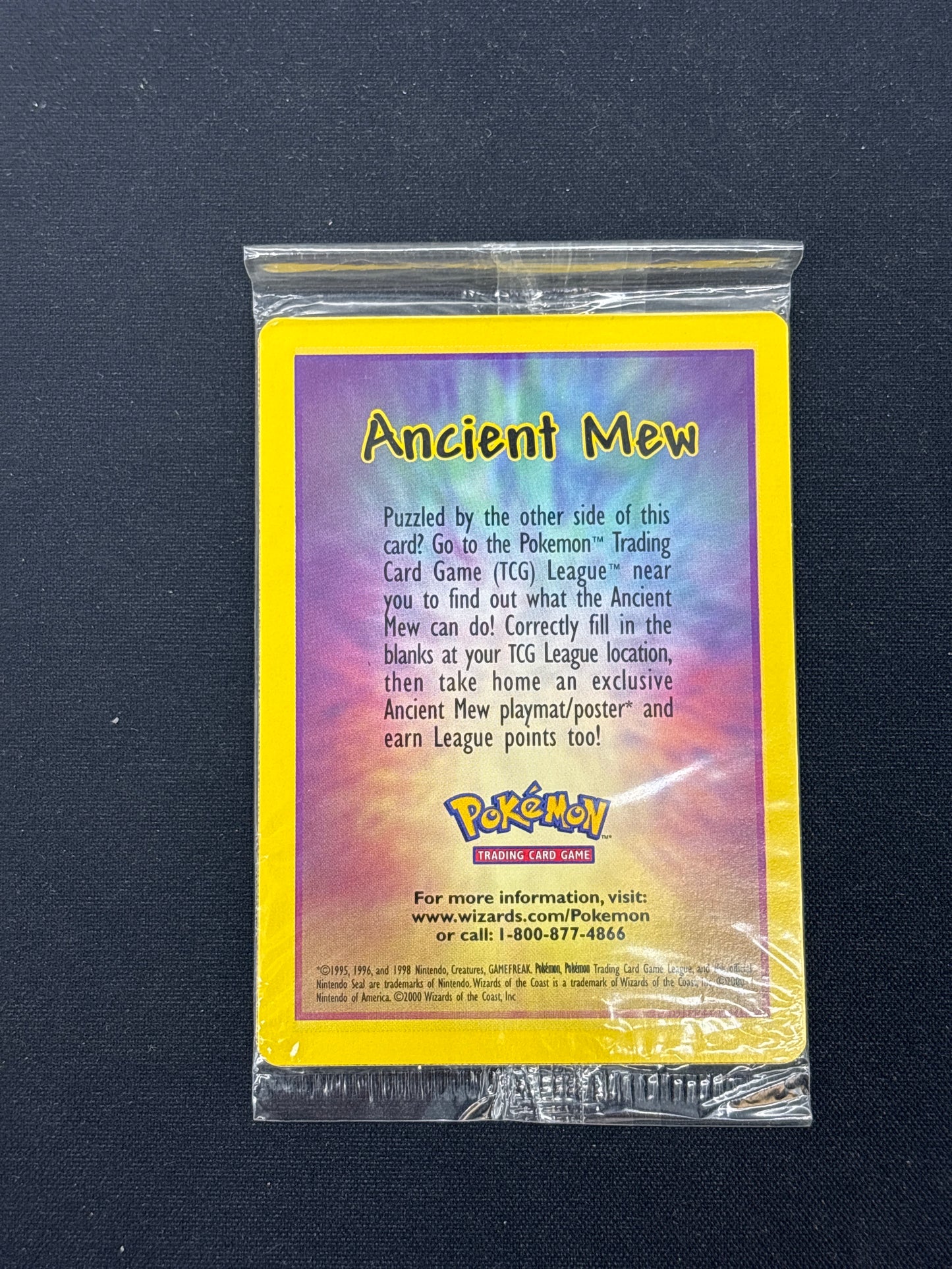 Auction Lot 26: Pokemon Card Ancient Mew 2000 Movie Promo Sealed Conditions Vary