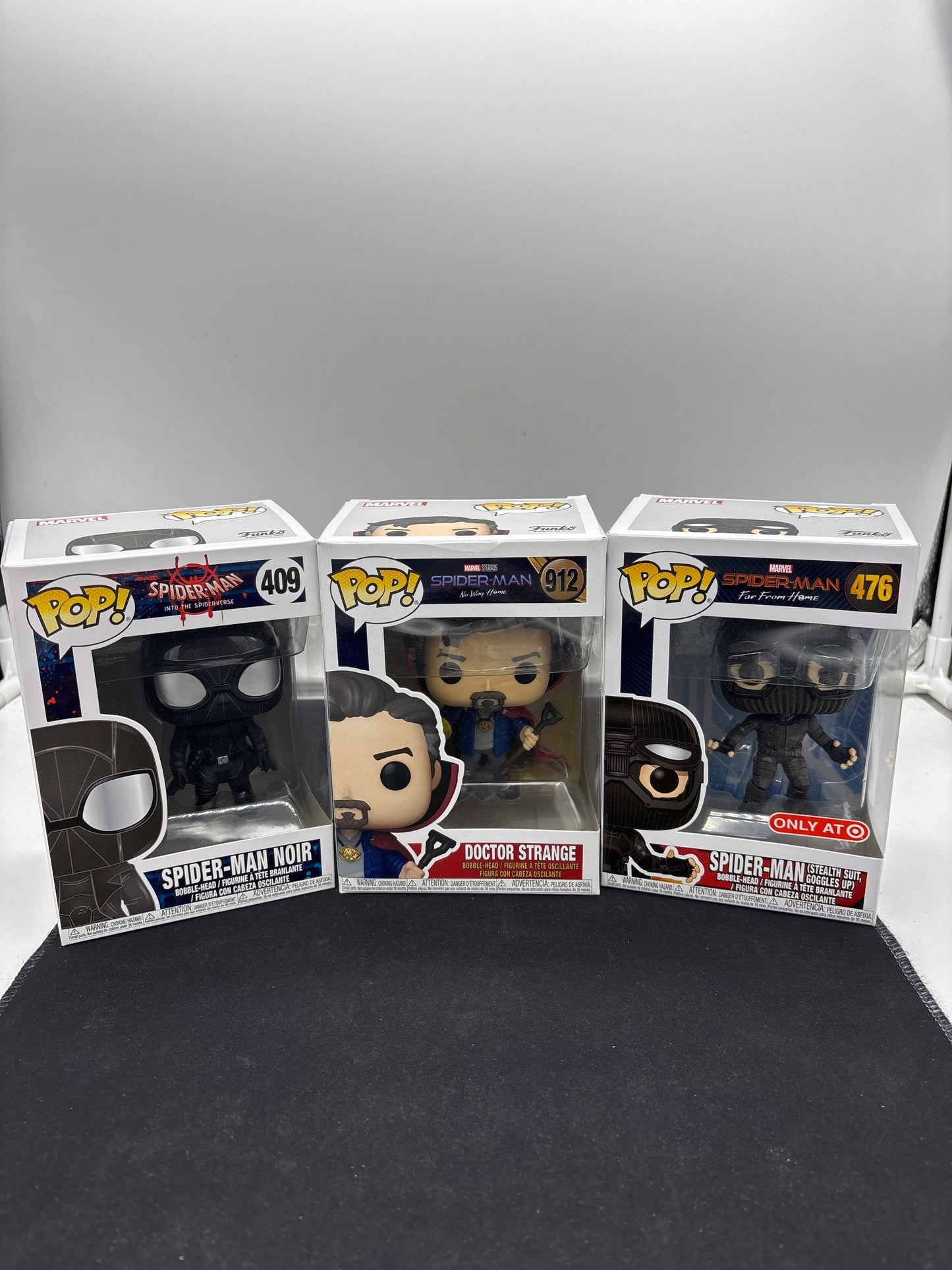 Auction Lot 6: POP Funko Marvel Spider Man and Doctor Strange Lot 409 476 912 Figures