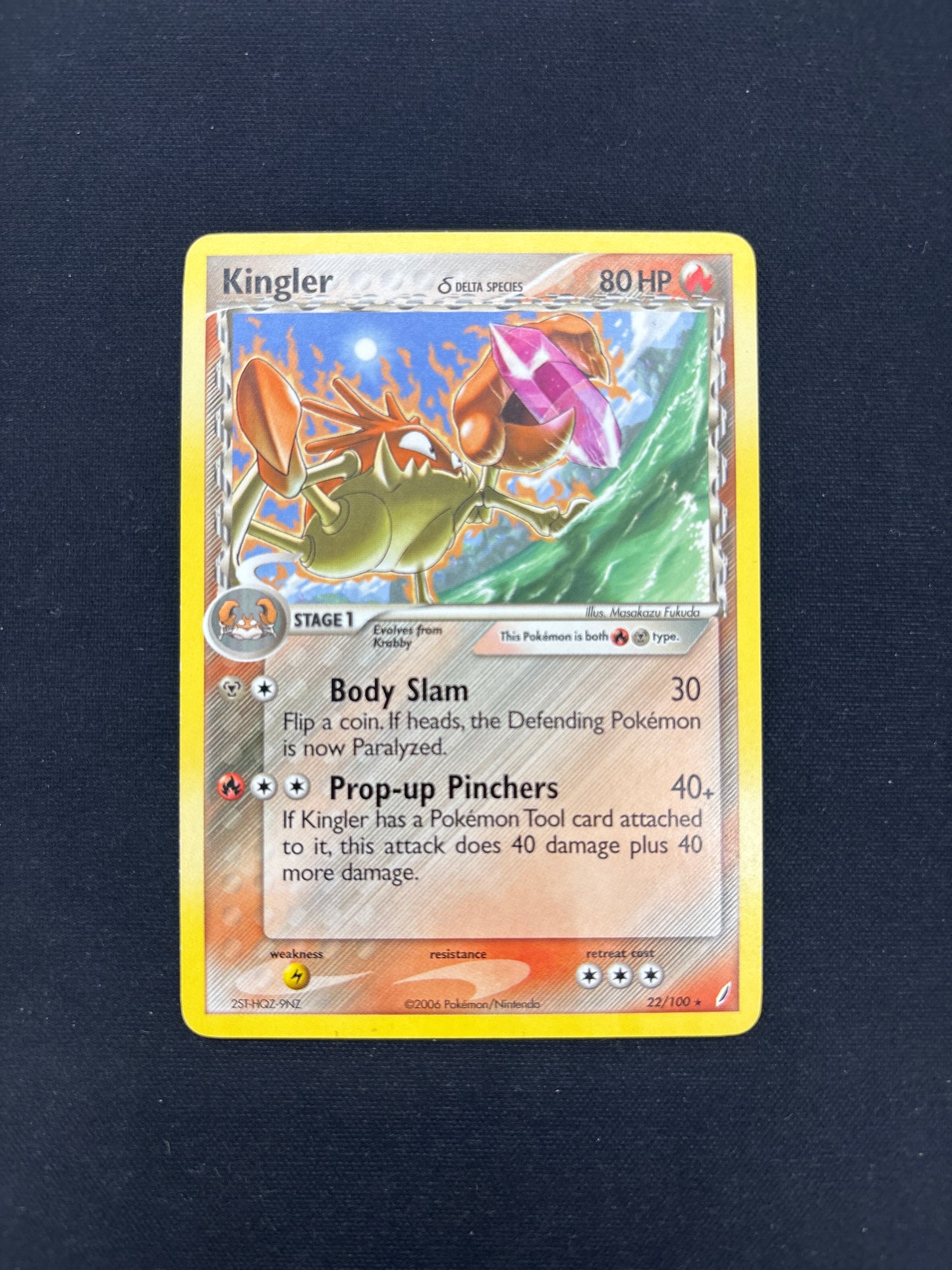 Auction Lot 279: Pokemon Cards Kingler Delta Species Rare Crystal Guardians Conditions Vary