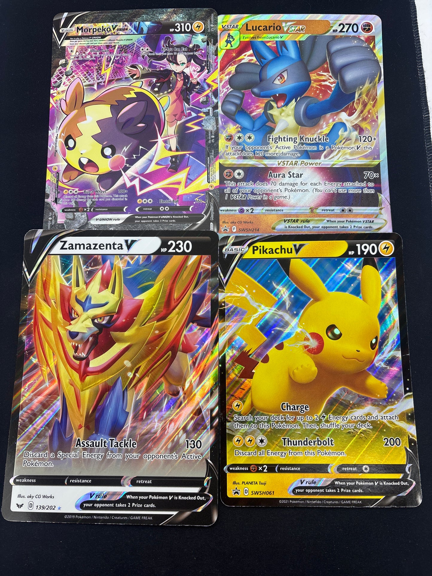 Auction Lot 176: Pokemon Cards JUMBO Assorted Lot of 4 SWSH Condition Vary