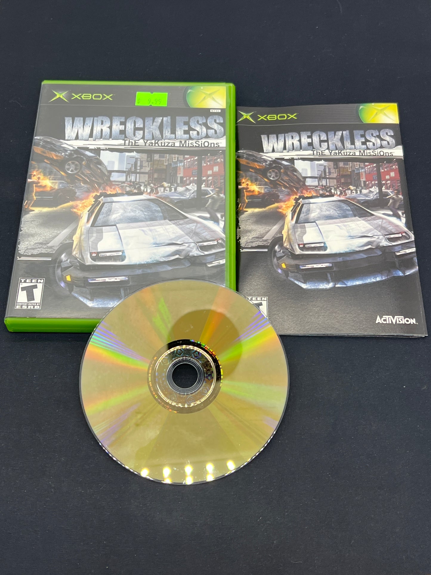 Auction Lot 124: XBOX Video Game Wreckless CIB
