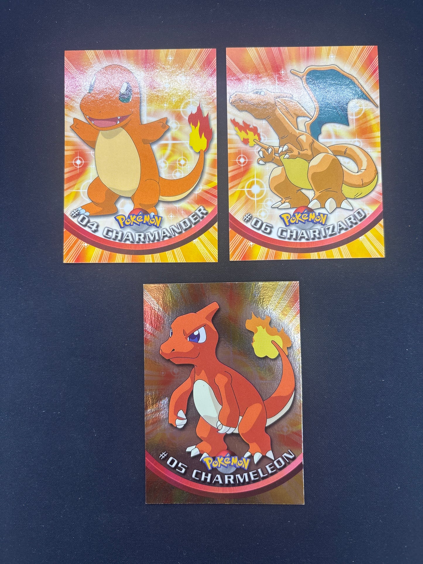Auction Lot 72: Pokemon Cards Lot of 3 Charmander Evolution Line Topps Conditions Vary