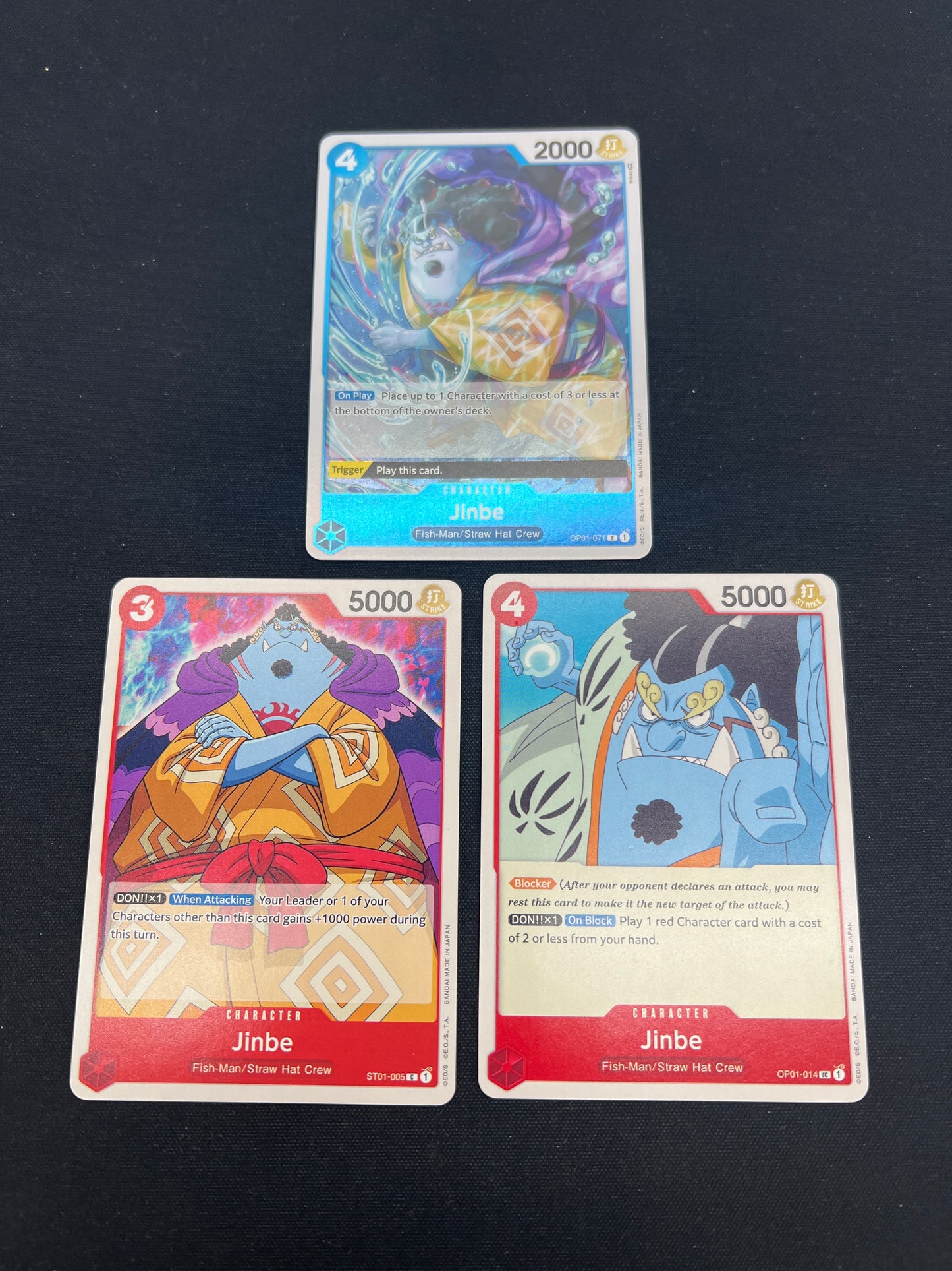 Auction Lot 108: One Piece TCG Lot of 3 Full Art Cards Conditions Vary