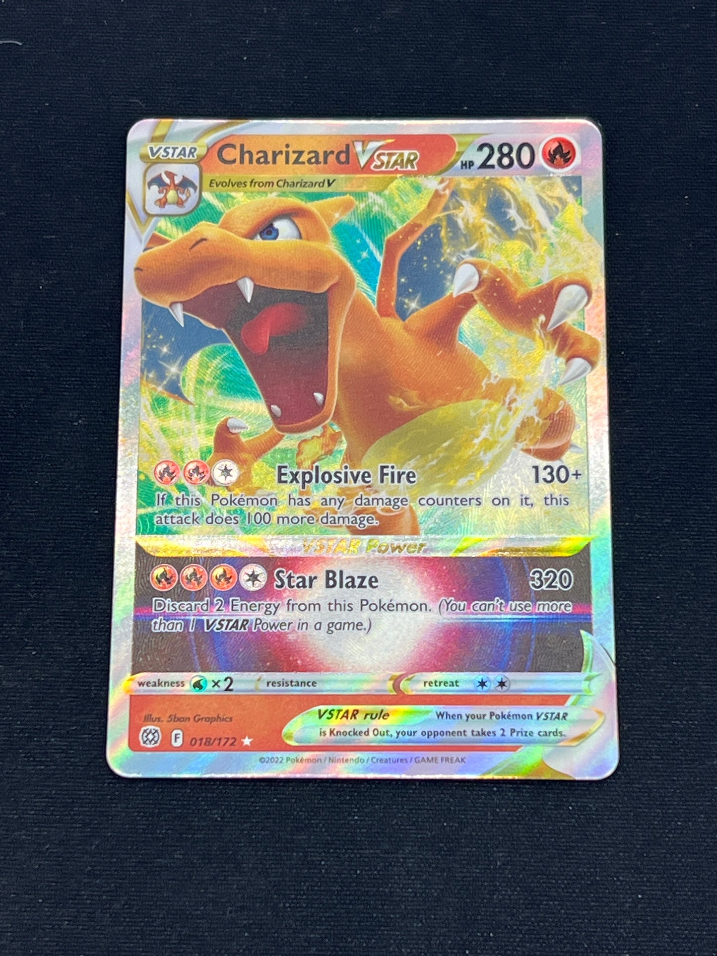 Auction Lot 387: Pokemon Cards Charizard VSTAR Brilliant Stars Condition Vary
