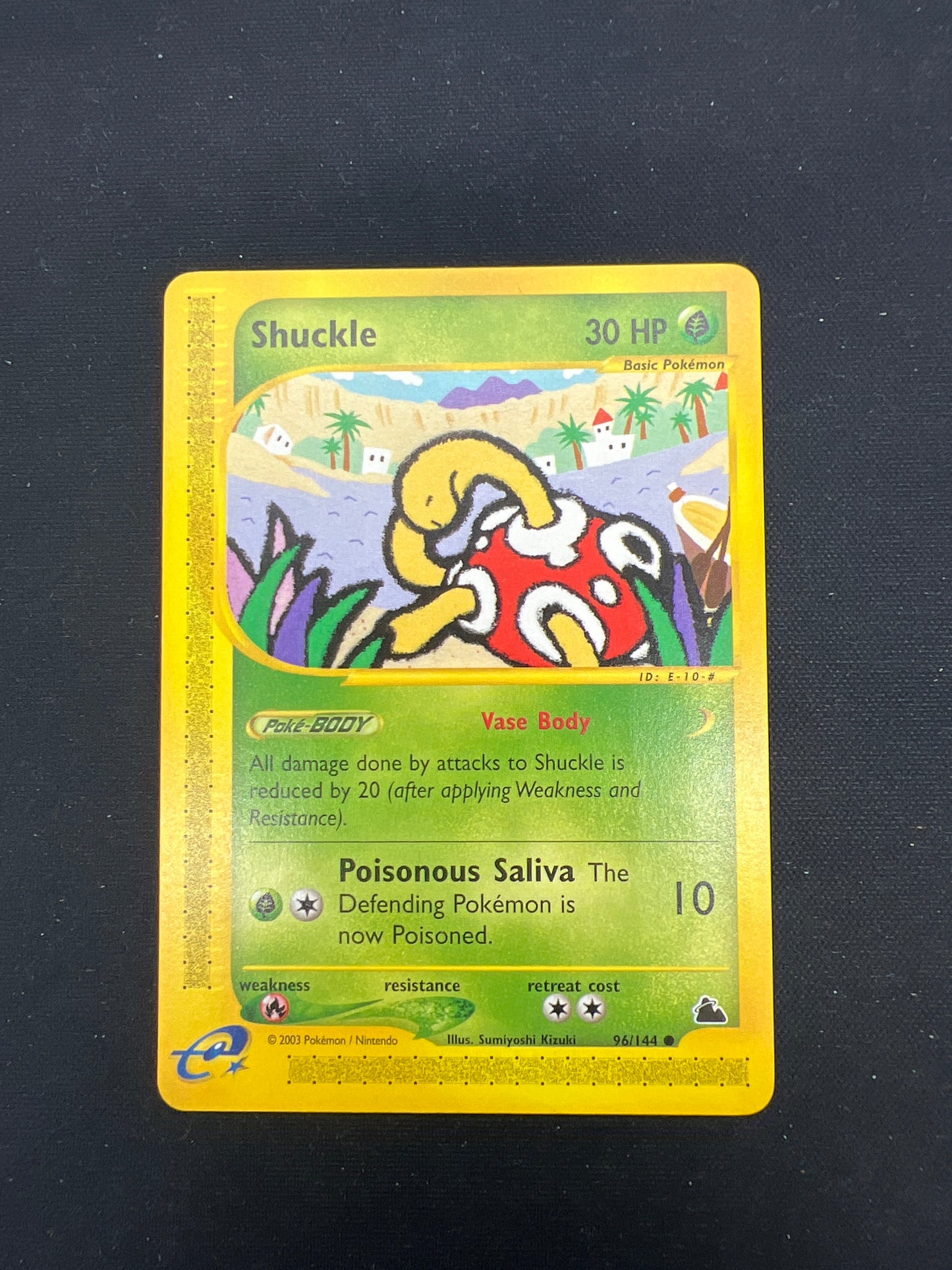 Auction Lot 160: Pokemon Cards Shuckle WOTC Skirdge Condition Vary