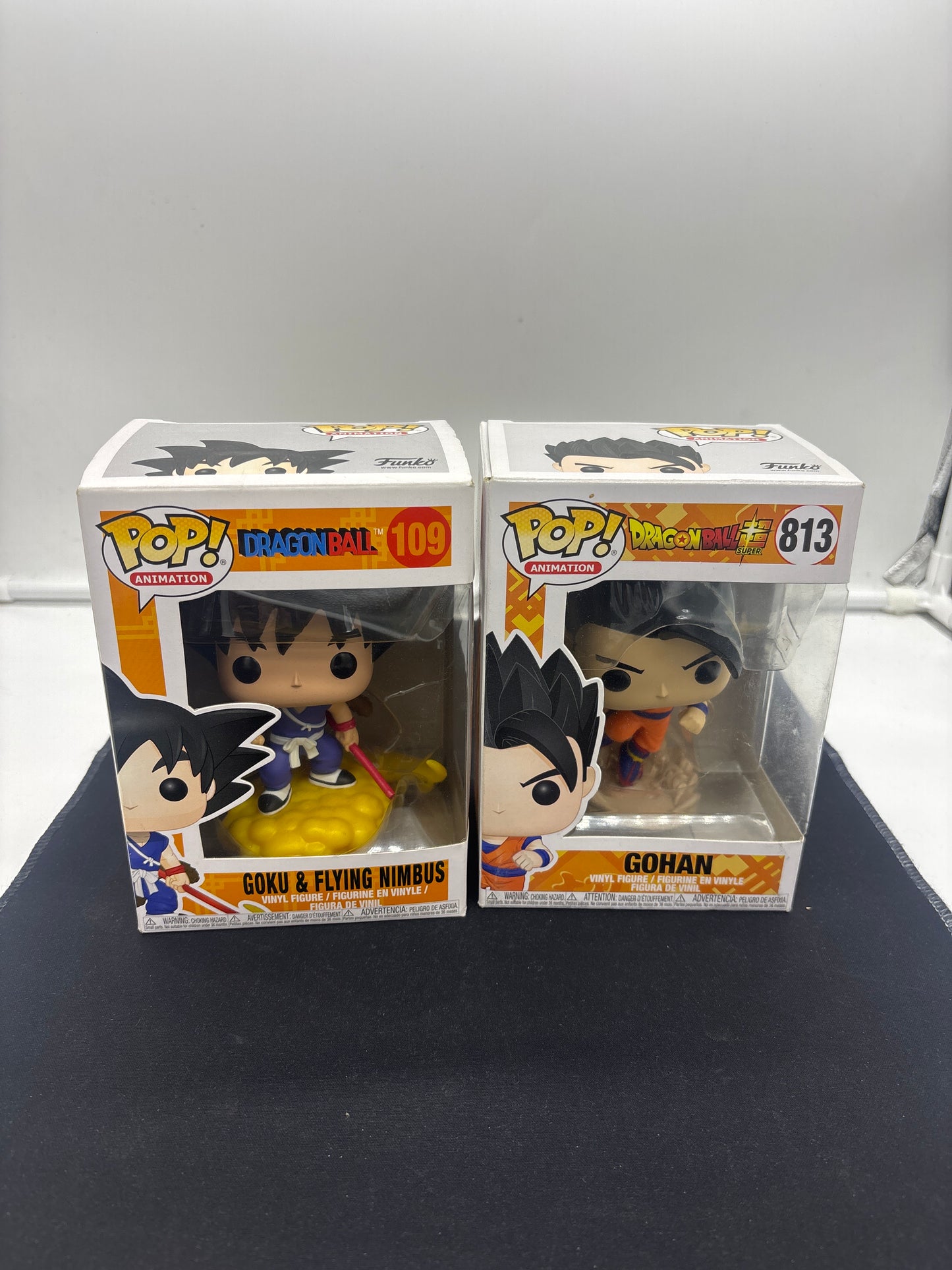 Auction Lot 13: POP Funko Dragon Ball Goku and Flying Nimbus Gohan 109 813 Figures