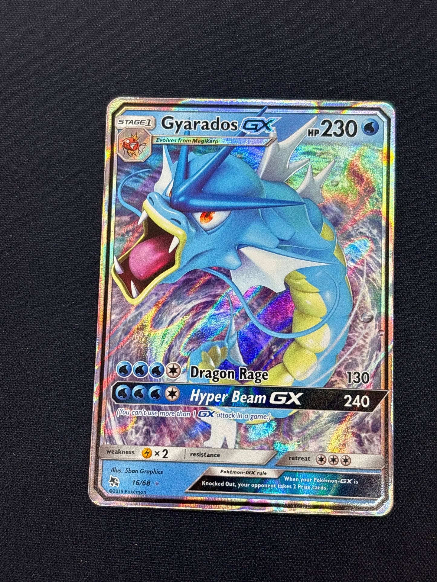 Auction Lot 173: Pokemon Gyarados GX Full Art Card Conditions Vary